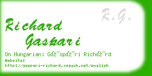 richard gaspari business card